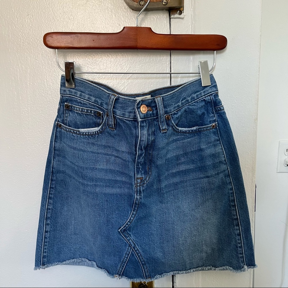 J.Crew Denim Mini Skirt size 25